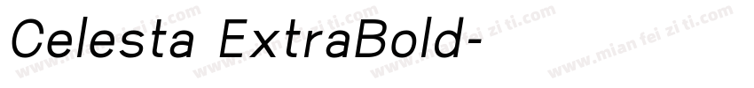 Celesta ExtraBold字体转换